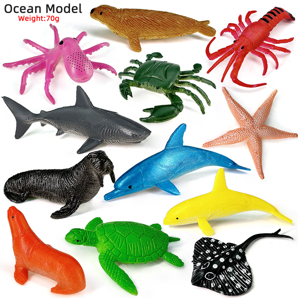 Kids Educational Game - 12 pçs oceano vida marinha conjunto