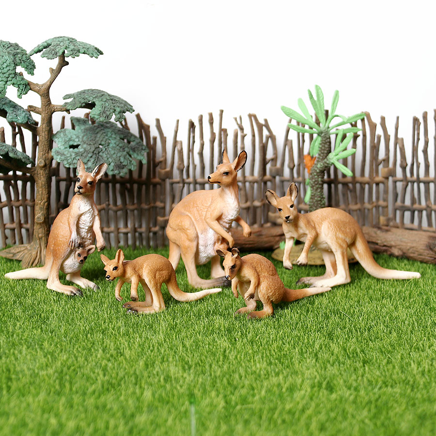 Kangaroo Kids Education - Playset Canguru Realista com Joey Figura,