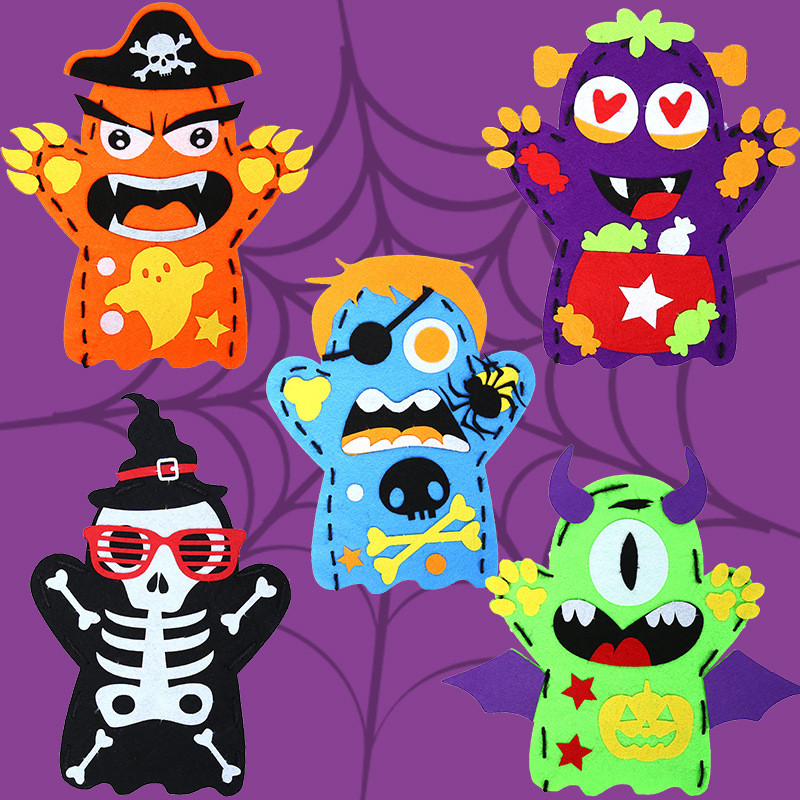 Kids Education Usa - Halloween Mão Fantoche, DIY Artesanato Brinquedo,