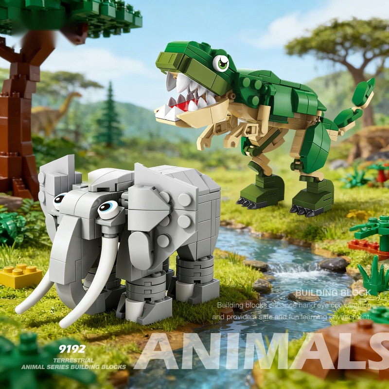 Kangaroo Kids Education - Blocos de Construção de Animais Dinossauro