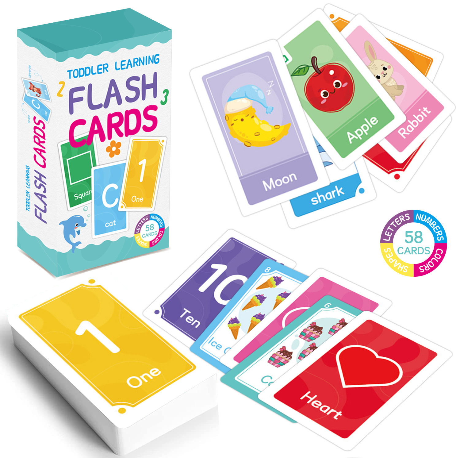 58 pçs abc alfabeto flashcards - Kids Educational Game avaliação e preço