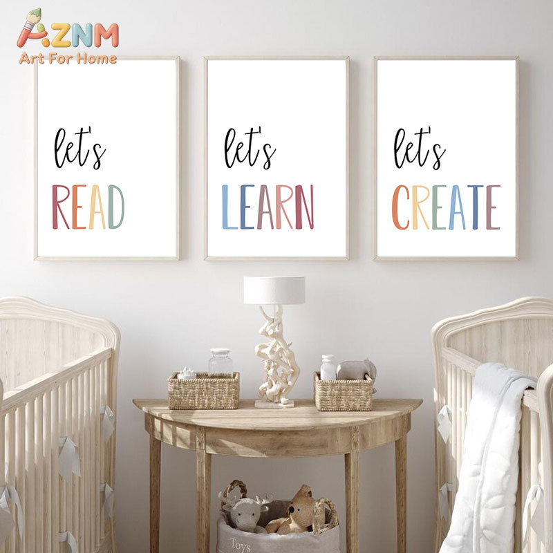 AZNM Let's Read Learn Create C - Kids Education Quote avaliação e preço