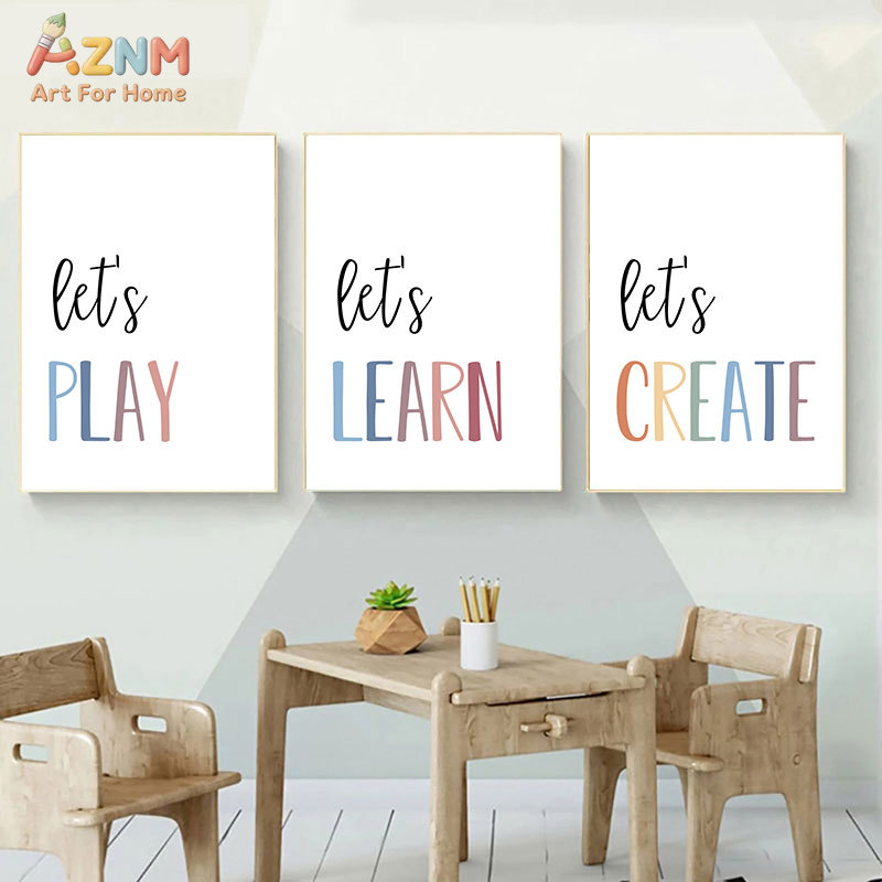 AZNM Let's Read Learn Create C - Kids Education Quote avaliação e preço