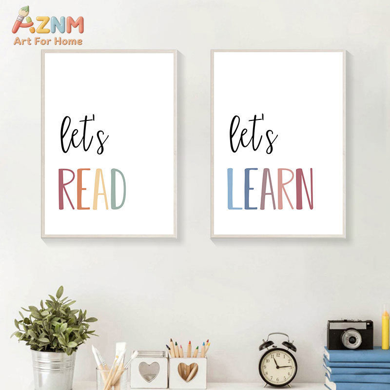 AZNM Let's Read Learn Create C - Kids Education Quote avaliação e preço