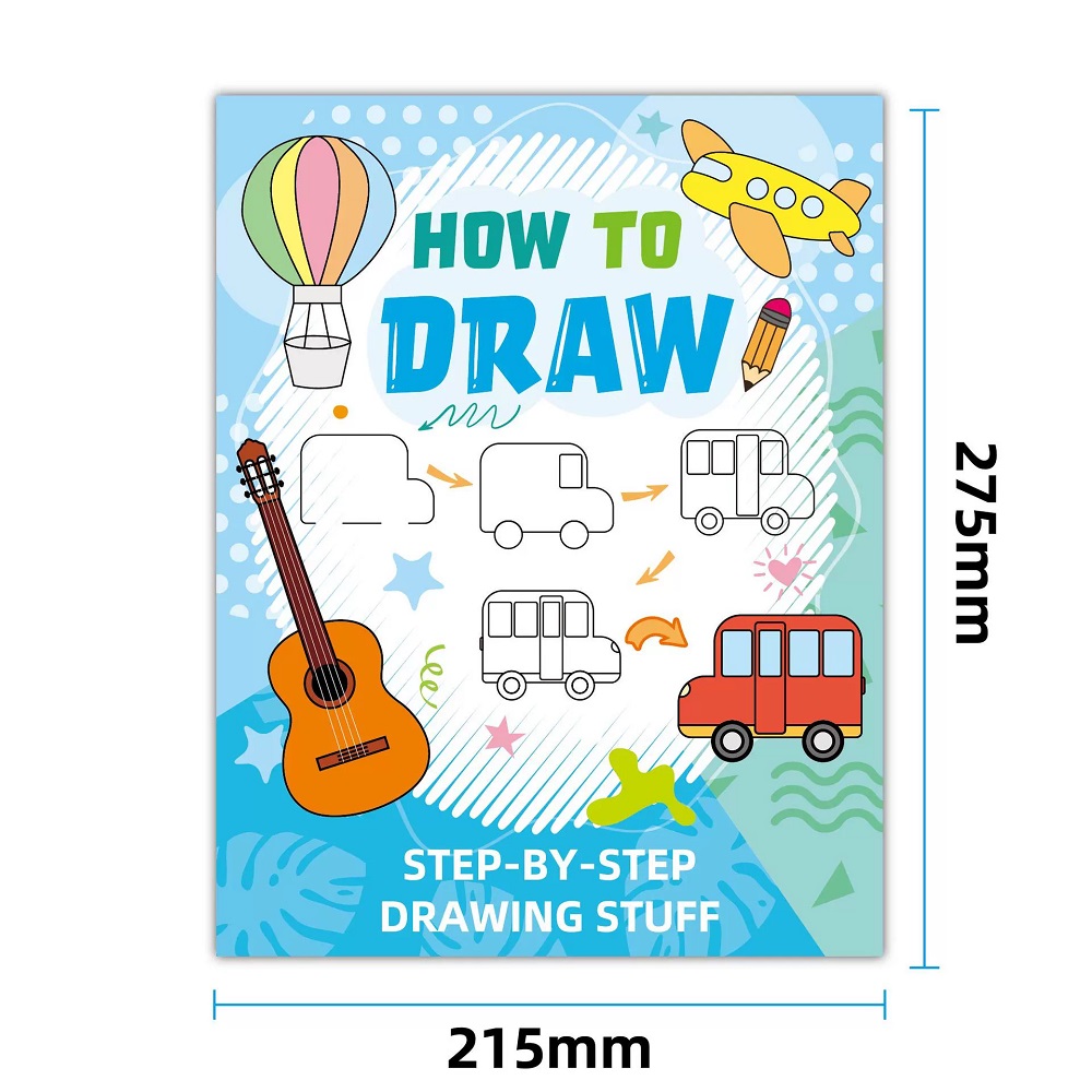 Como desenhar livro de esboço  - Kids Early Education Books avaliação e preço