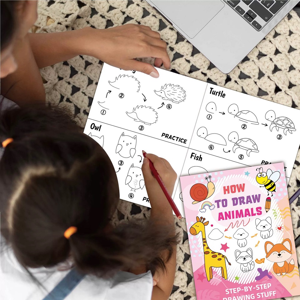 Como desenhar livro de esboço  - Kids Early Education Books avaliação e preço