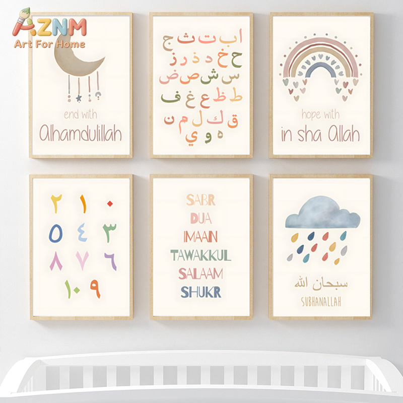 AZNM Pôster de lona com citaçã - Kids Education Quote avaliação e preço