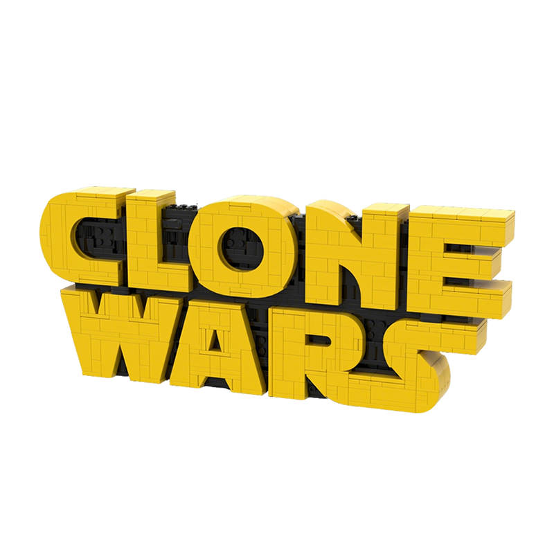 742 peças MOC Clone Wars Logo  - Kids Education Logo avaliação e preço