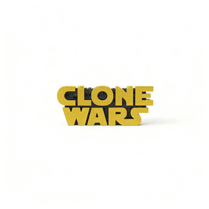 742 peças MOC Clone Wars Logo  - Kids Education Logo avaliação e preço