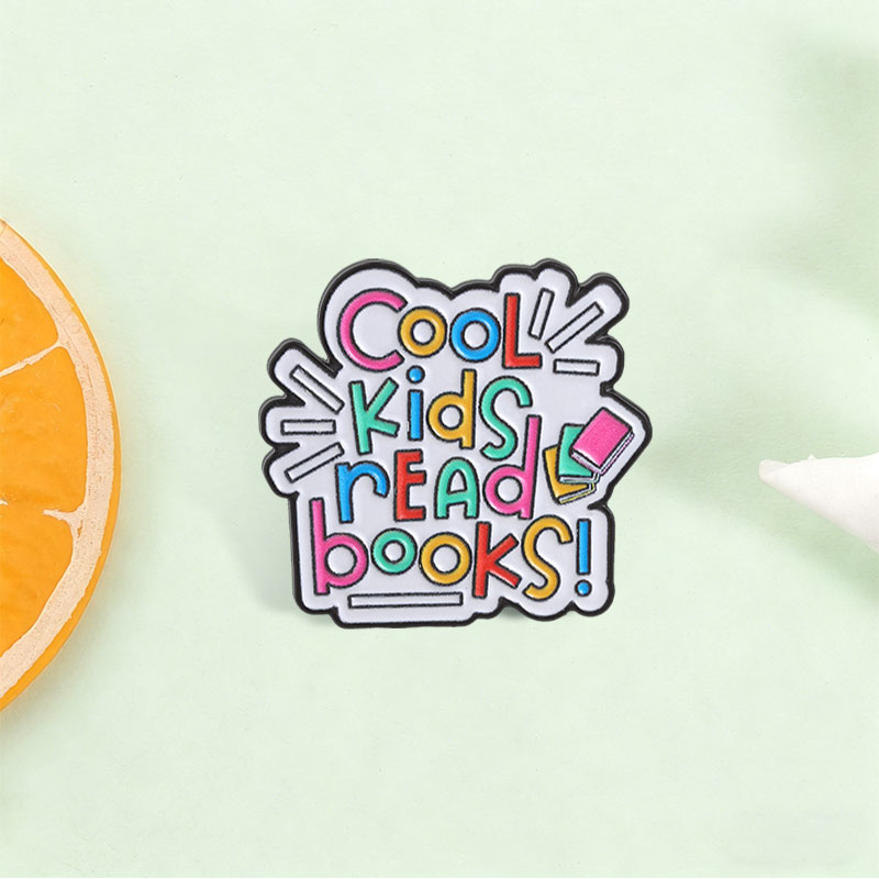 Broche de Esmalte Infantil com - Kids Education Quote avaliação e preço