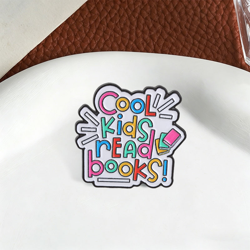 Broche de Esmalte Infantil com - Kids Education Quote avaliação e preço