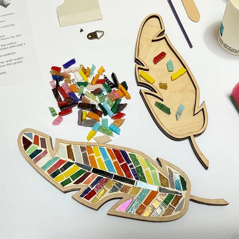 Kit DIY de Mosaico com Penas C - Kids Home Education avaliação e preço