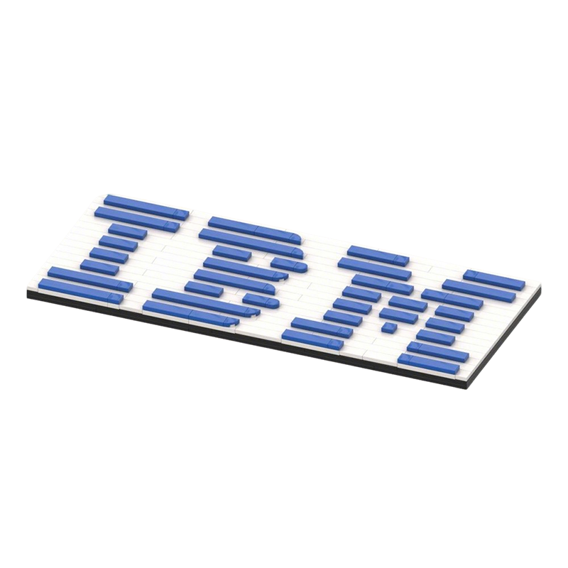 206 peças MOC Logo IBM Brinque - Kids Education Logo avaliação e preço