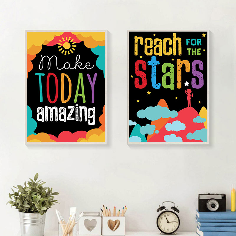 Colorido bonito sonho grandes  - Kids Education Quote avaliação e preço