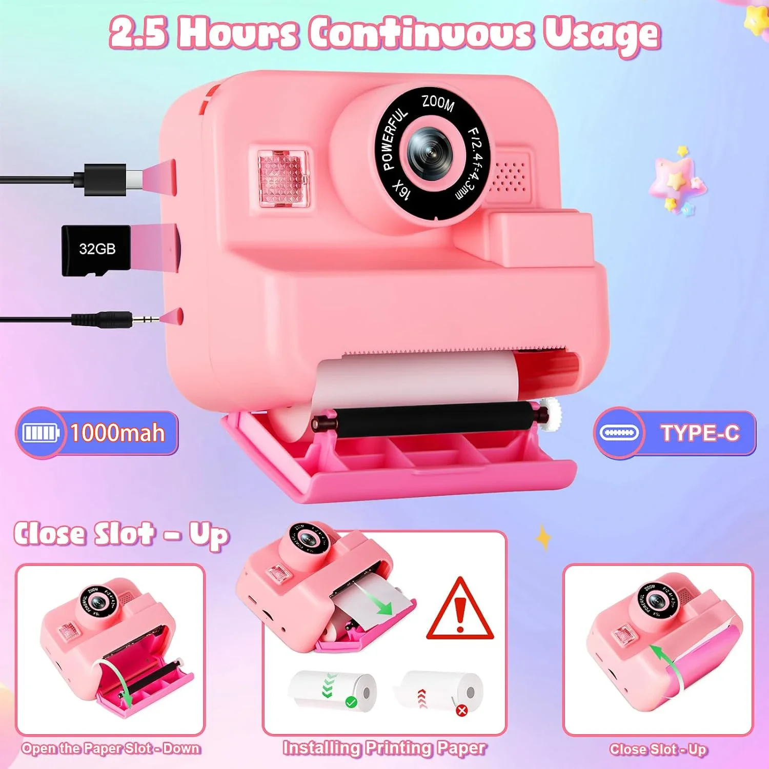 Câmera Digital Infantil, Impre - Japanese Kids Education avaliação e preço