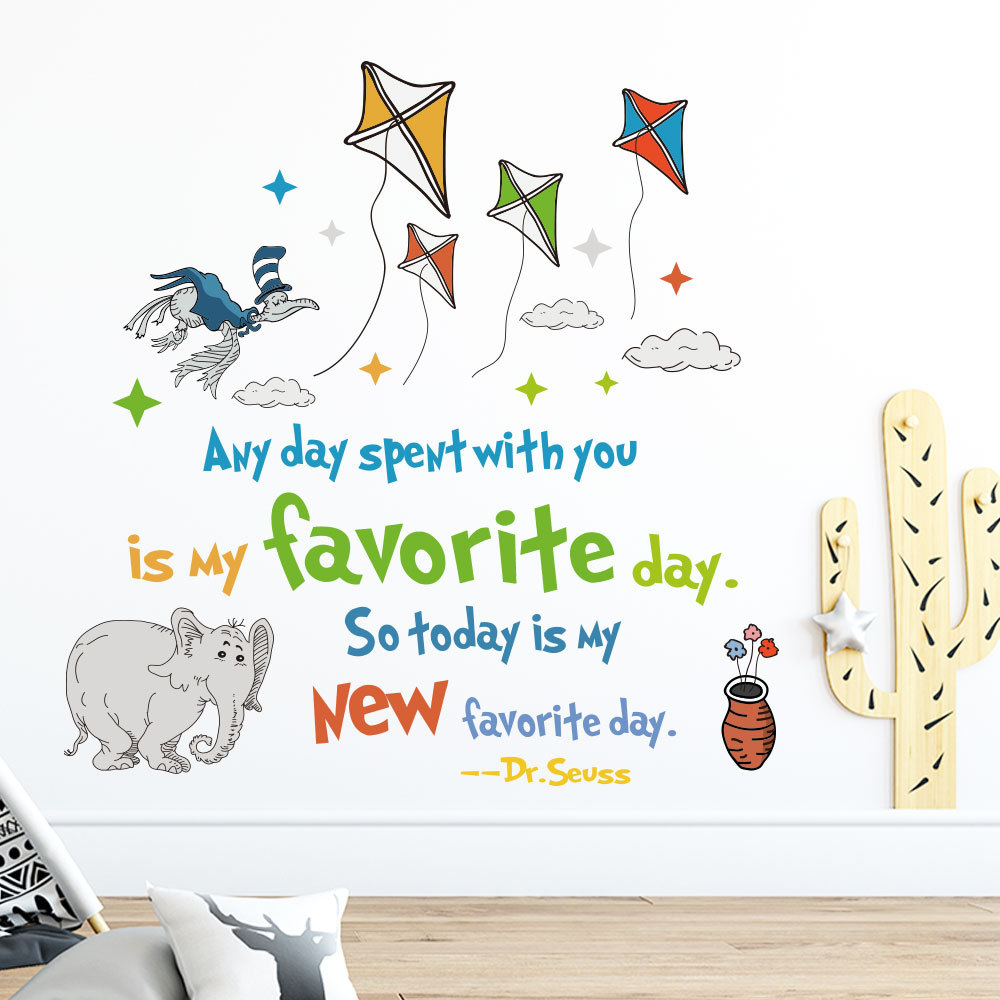 Colorido Dr. Seuss Adesivos De - Kids Education Quote avaliação e preço
