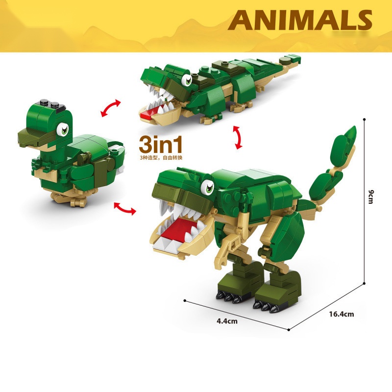 Blocos de Construção de Animai - Kangaroo Kids Education avaliação e preço