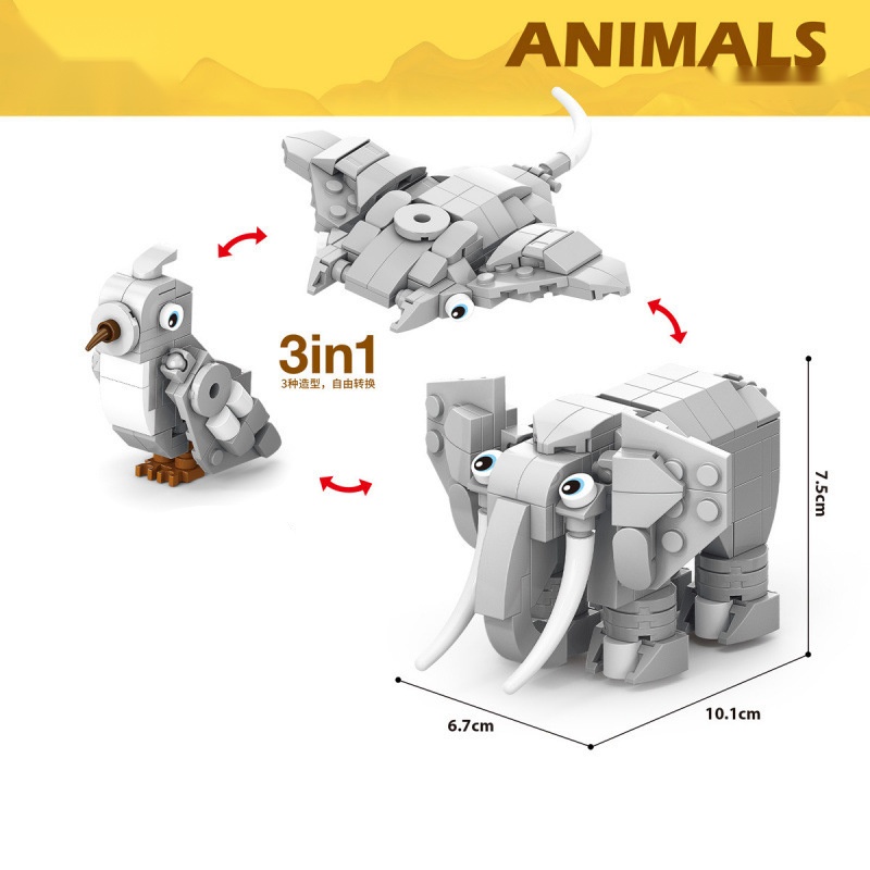 Blocos de Construção de Animai - Kangaroo Kids Education avaliação e preço