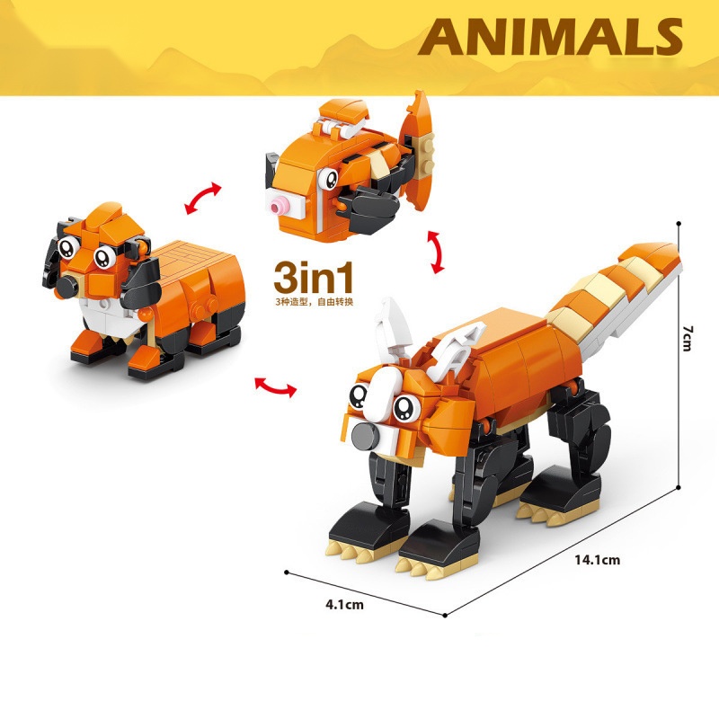 Blocos de Construção de Animai - Kangaroo Kids Education avaliação e preço